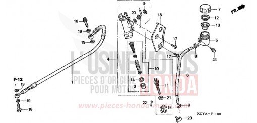 REAR BRAKE MASTER CYLINDER XR400R4 de 2004